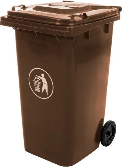 Hulladéktároló 240L barna