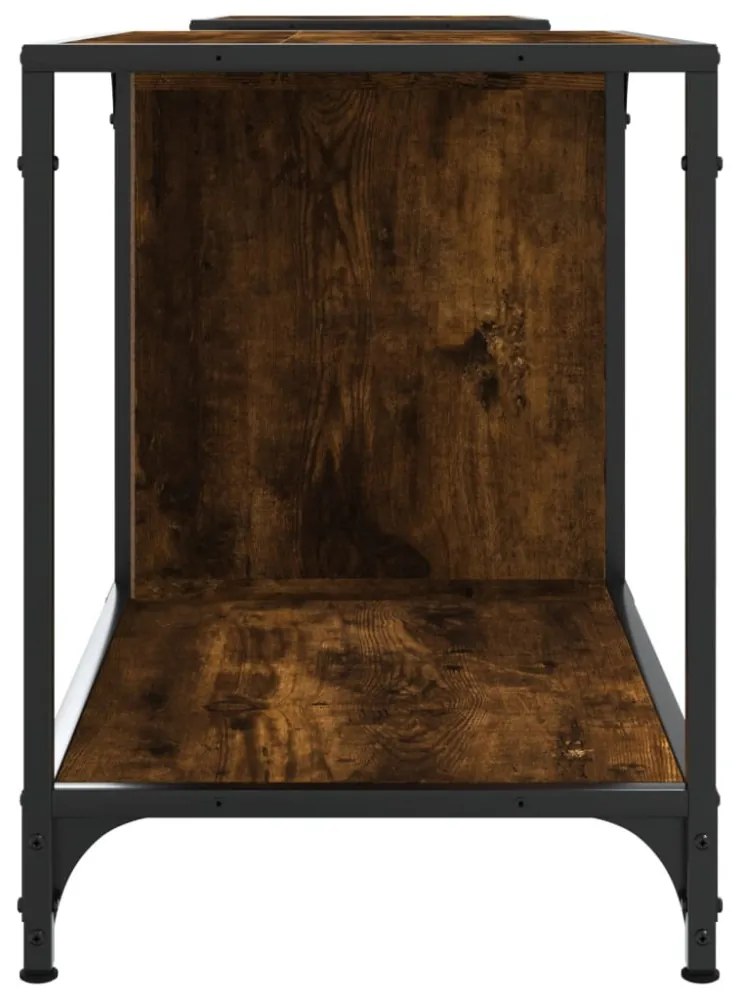 füstös tölgy színű szerelt fa TV szekrény 203 x 37 x 50 cm