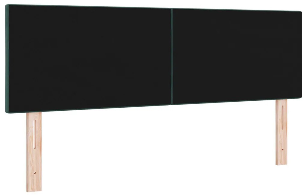 Fejtámla Gyémánt Blokkok Mintázat Sötét Zöld 140 cm Bársony