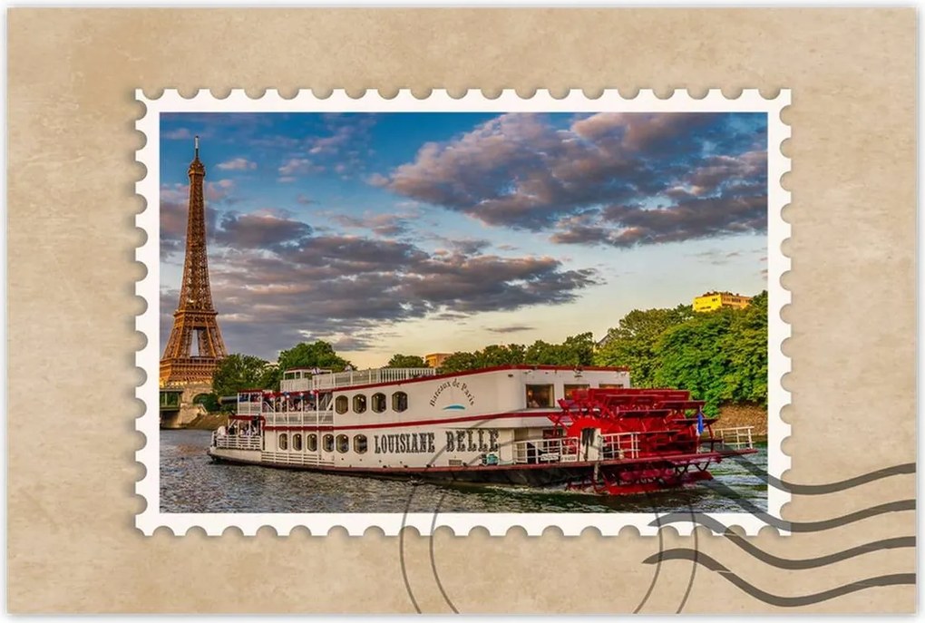 Poszterek 90x60 Eiffel-torony Paris France