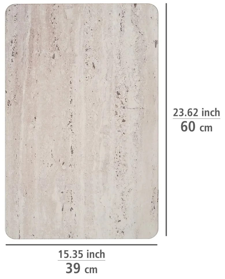 Világosbarna kovaföld fürdőszobai kilépő 39x60 cm Puna – Wenko