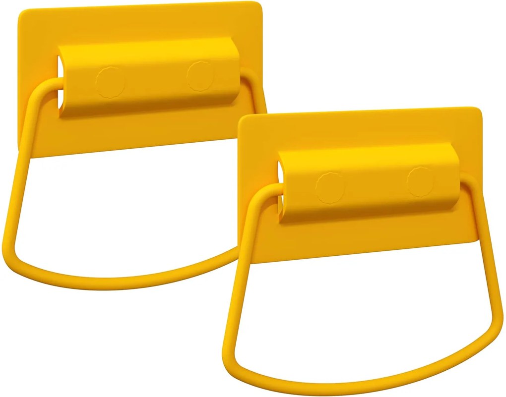 vidaXL Szekrény Fogantyúk 2 pcs Mustár 85 x 45 mm Fém