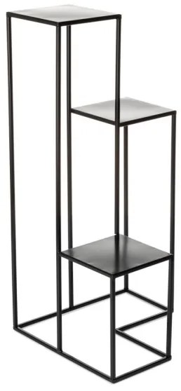 KASKADA virágtartó állvány 85x40 cm fekete