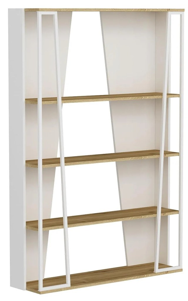 Regál Nidupe 1 (zafír tölgy + antracit + fehér) . 1093060