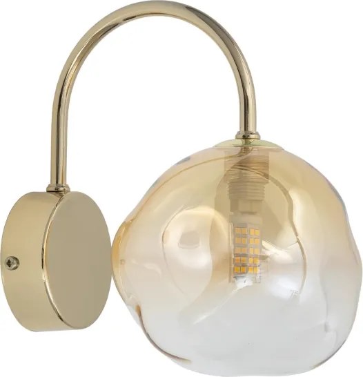 Brilagi - Fali lámpa VULCANO 1xG9/8W/230V arany/füstös bézs