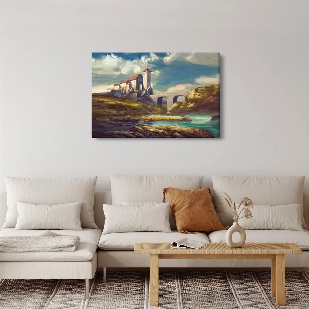 Kép - Középkori vár (90x60 cm)
