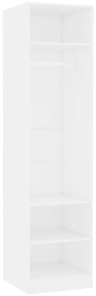 vidaXL fehér szerelt fa ruhásszekrény 50 x 50 x 200 cm