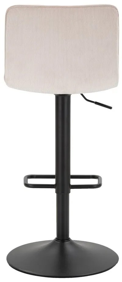 Fehér-fekete állítható magasságú bárszék (ülésmagasság 61 cm) Malia – Mauro Ferretti