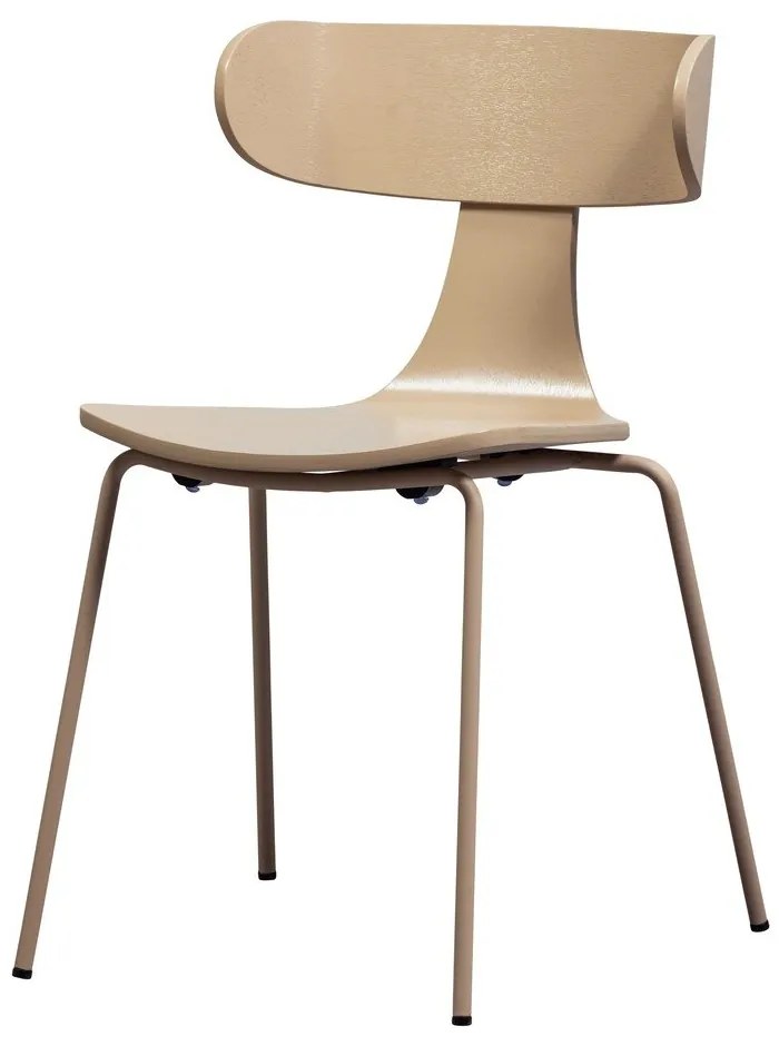 Natúr színű rakásolható étkezőszék kőrisfa dekorral Form – WOOOD