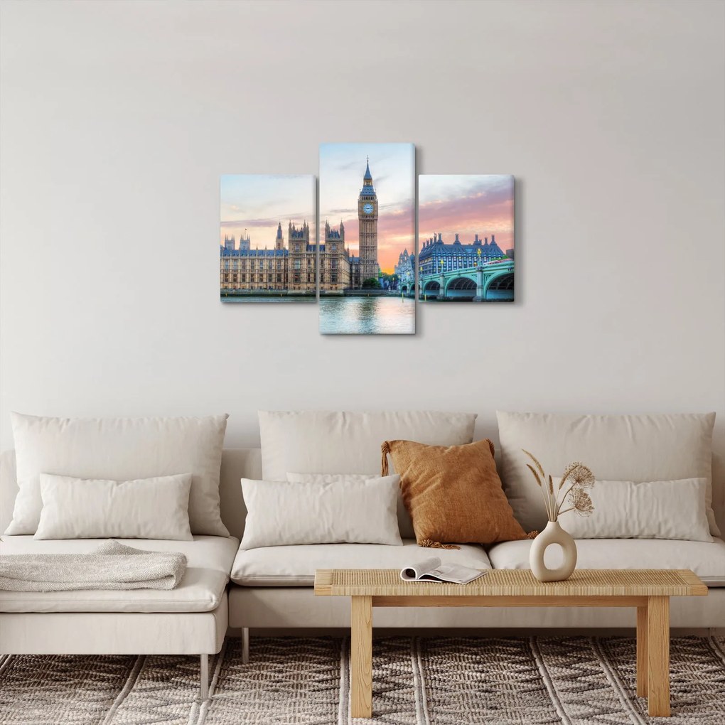 Kép - London pasztell színekben (90x60 cm)