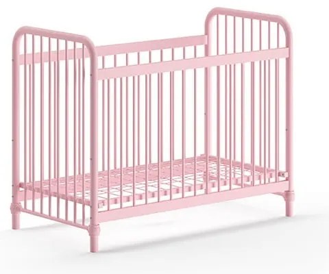 Rózsaszín fém babaágy 60x120 cm BRONXX – Vipack