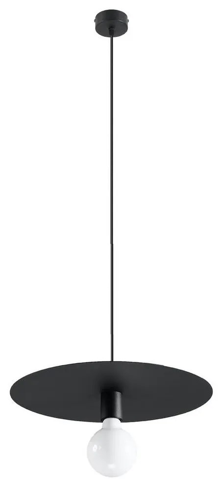 Sollux SL.0853 - Csillár zsinóron FLAVIO 1xE27/60W/230V fekete