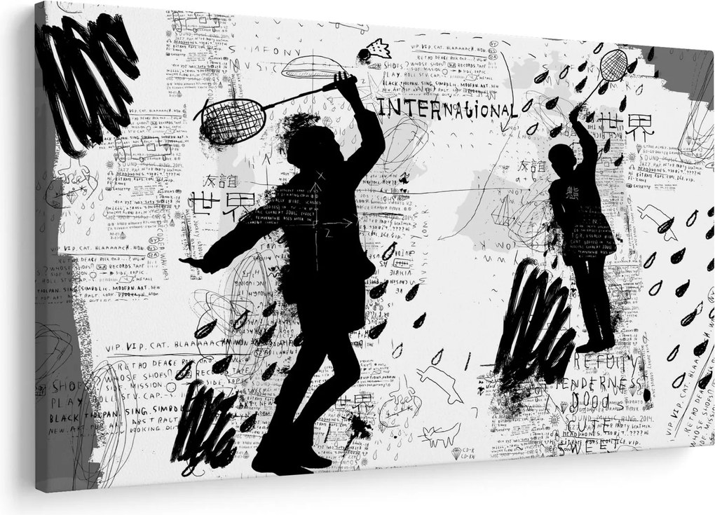 Kép - Street art - zűrzavar (90x60 cm)