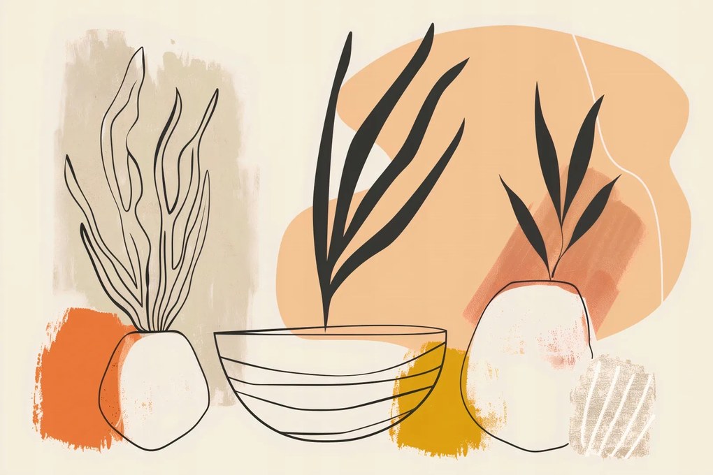 Poszter 45x30cm Botanikai vázlatok