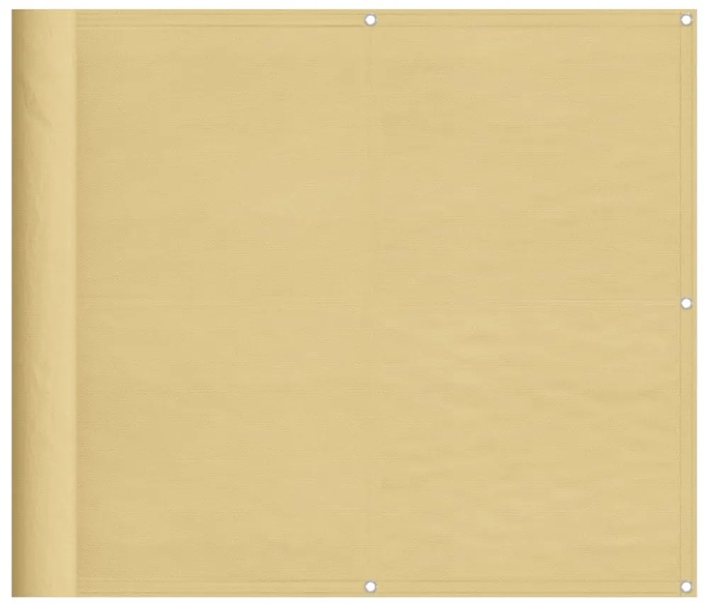 homokszínű 100% oxford poliészter erkélyparaván 90 x 500 cm