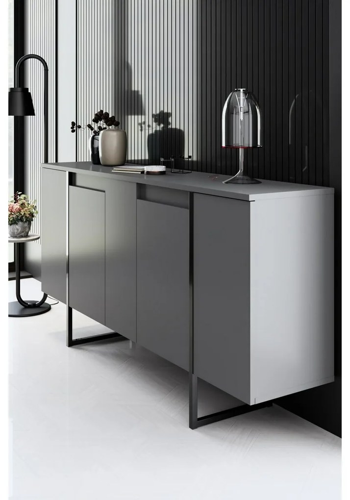 Luxe Anthracite and Black szekrény