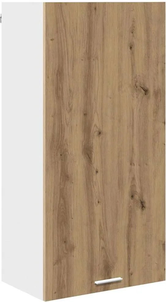 vidaXL Függő szekrény Artisan tölgy és fehér 50 x 31 x 100 cm Faanyag