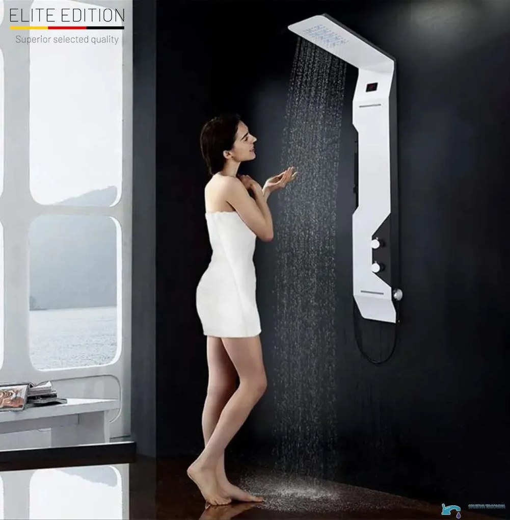 Zuhanypanel ELITE EDITION DELUX BSP1412 LED-világítással és masszázsfúvókákkal, többféle színben