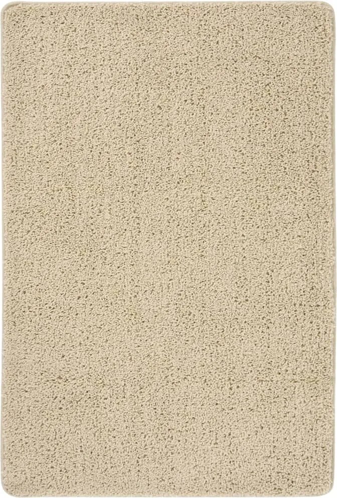 vidaXL krémszínű csúszásmentes bozontos szőnyeg 140 x 200 cm