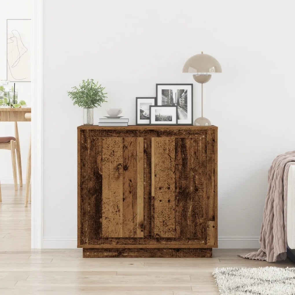 Büfé Régi Fa 80x34x75 cm Műszaki Fa