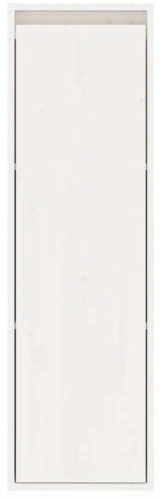 fehér tömör fenyőfa faliszekrény 30 x 30 x 100 cm