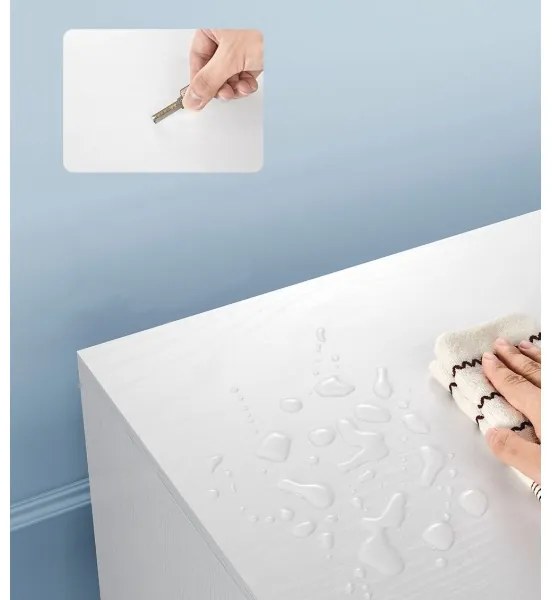 BASTOR fehér tévészekrény