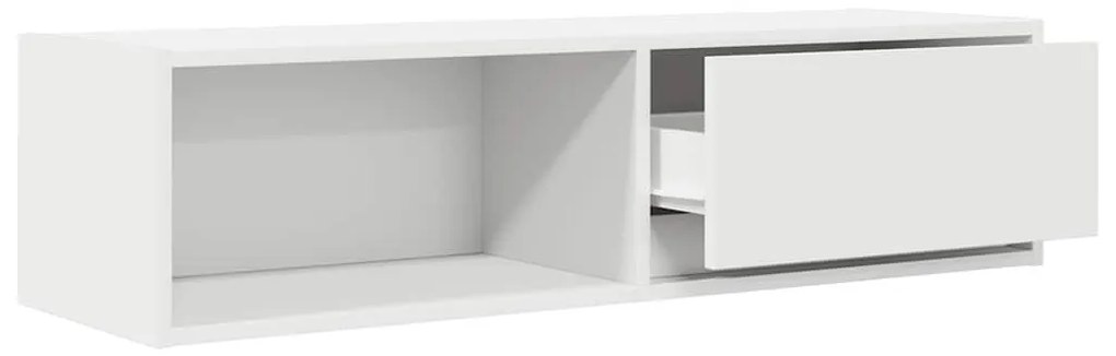 2 db fehér szerelt fa TV-szekrény 100x31x25,5 cm