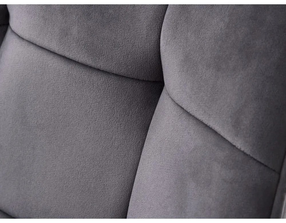 Szürke kárpitozott karfás étkezőfotel szett 2 db-os Nolan Square – Unique Furniture