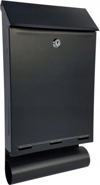 Postaláda Tubussal A-4T Fekete