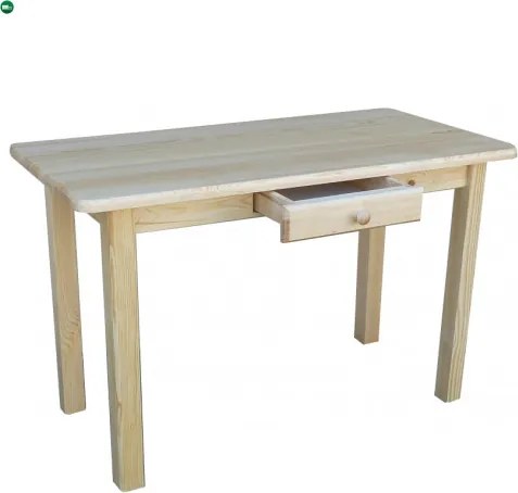 Étkezőasztal fiókos 120x50 natúr