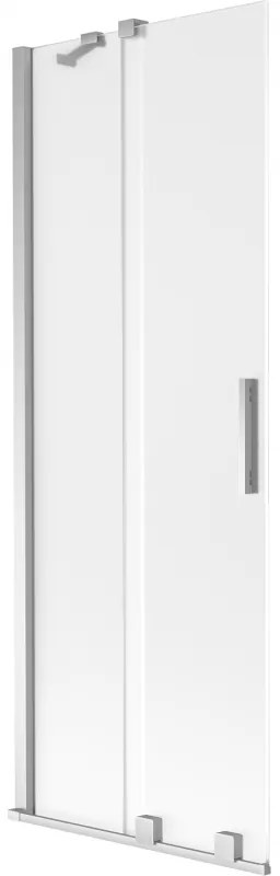 Mexen Velar, 2 szárnyas eltolható kádparaván 70 x 150 cm, 8 mm mattüveg, króm, 896-070-000-31-01