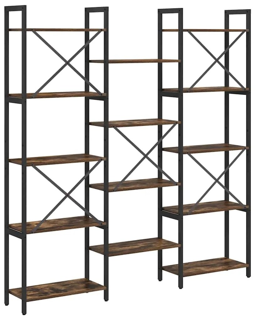 Könyvespolc Füstölt tölgy 156 x 25 x 167.5 cm Faanyag