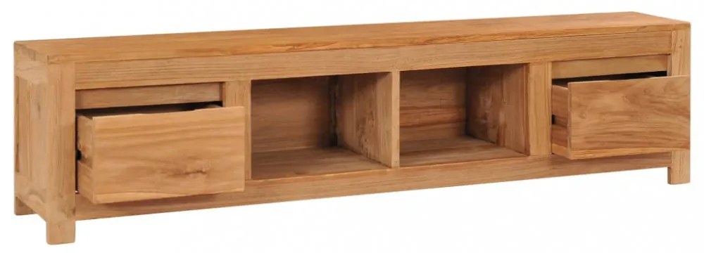 tömör tíkfa TV-szekrény 115 x 30 x 35 cm