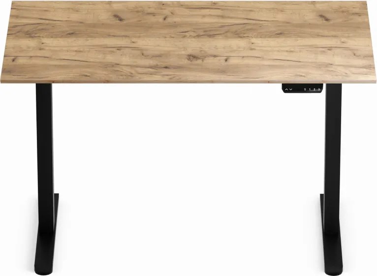 Elektromosan állítható magasságú íróasztal 120x67cm Craft tölgy / fekete | LVN System Control Flex+