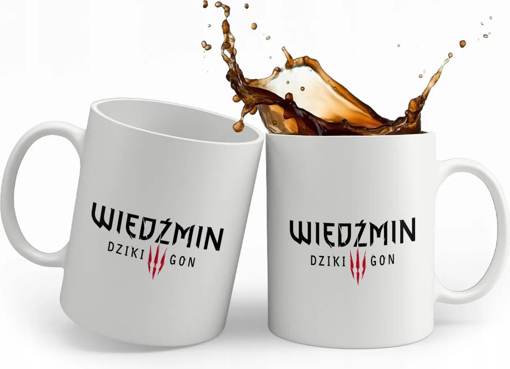 Fehér Bögre Ajándék Boszorkány Mintával