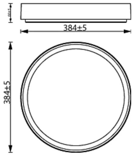 Philips - LED Dimmelhető mennyezeti lámpa HANNO LED/24W/230V 4000K fehér
