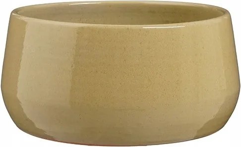 Kerámia virágtartó modern sima bézs 34 cm 1db