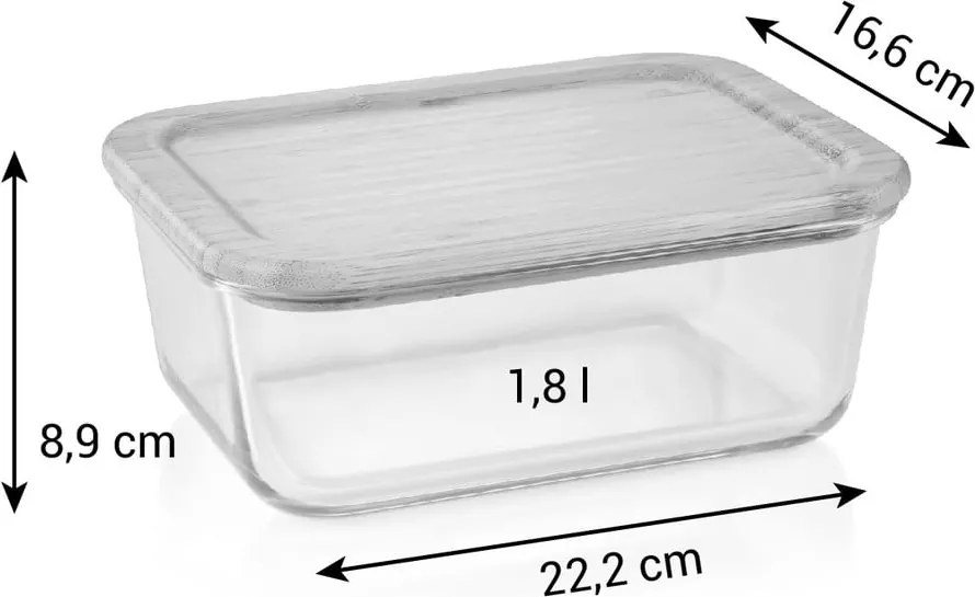 Élelmiszertartó üveg doboz Online – Tescoma
