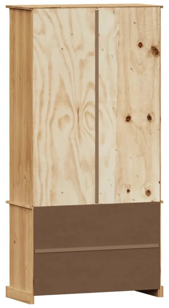 VIGO tömör fenyőfa könyvespolc 85x35x170 cm