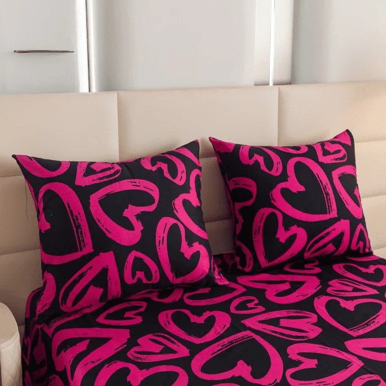 Mikroszálas ágyneműhuzat AMORYS rózsaszín Ágyneműhuzat mérete: 70 x 80 cm | 140 x 200 cm