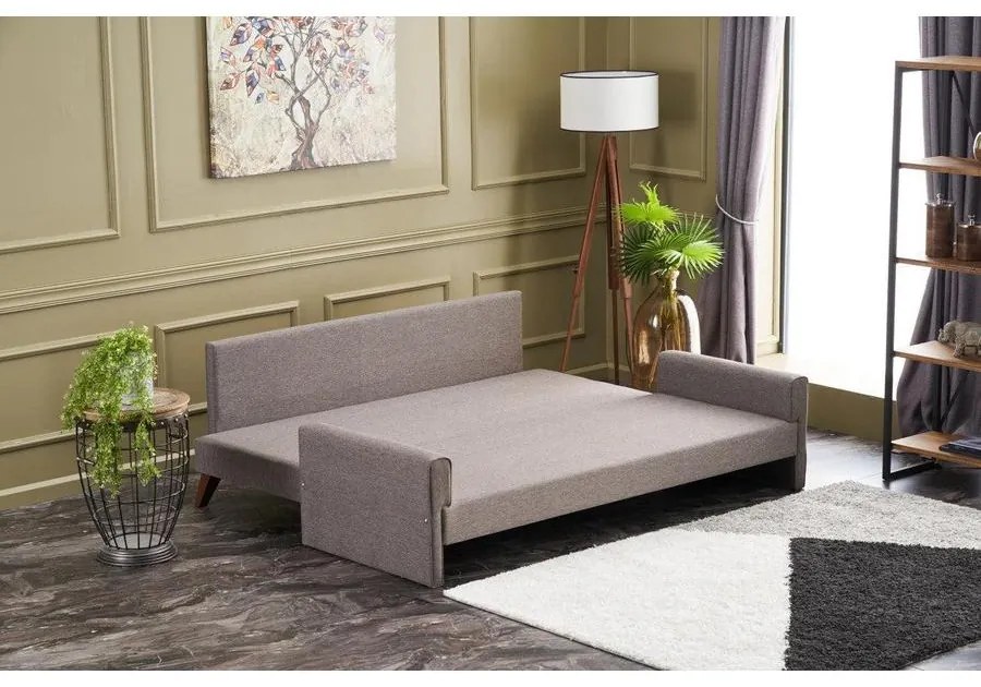 3 személyes kanapéágy Bella Sofa - Barna