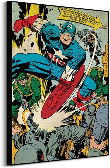 Vászonkép Marvel Captain America (Soldiers) 60x80cm WDC90939