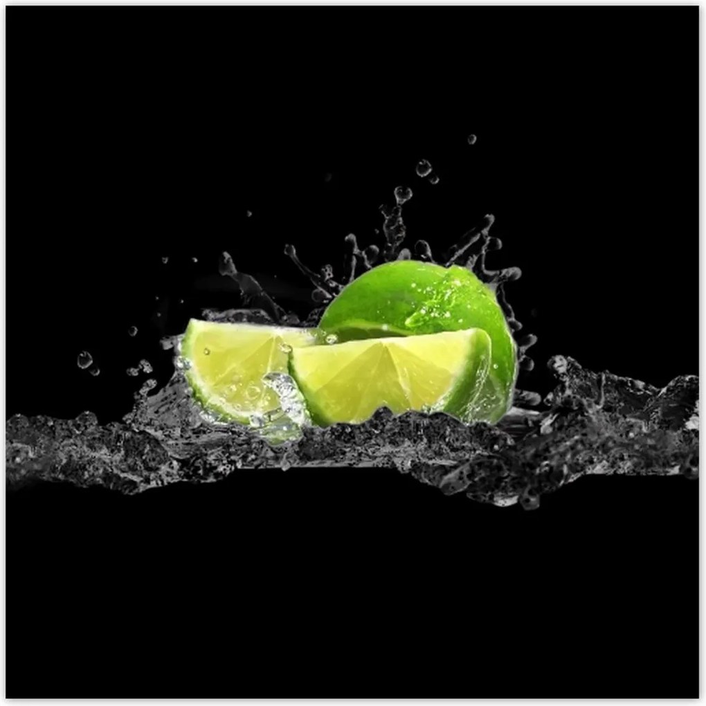 Poszterek 100x100 Lime fekete