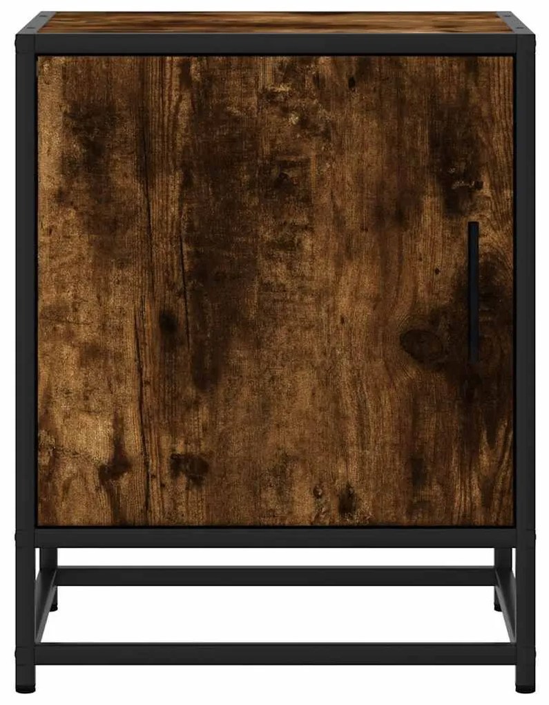 Éjjeliszekrény füstölt tölgy 40x31x50cm fából és fémből készült