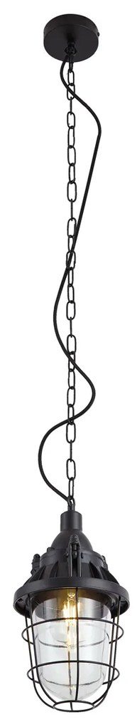 Ipari függőlámpa fekete - Cabin