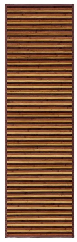 Mustársárga-barna bambusz futószőnyeg 60x200 cm – Casa Selección