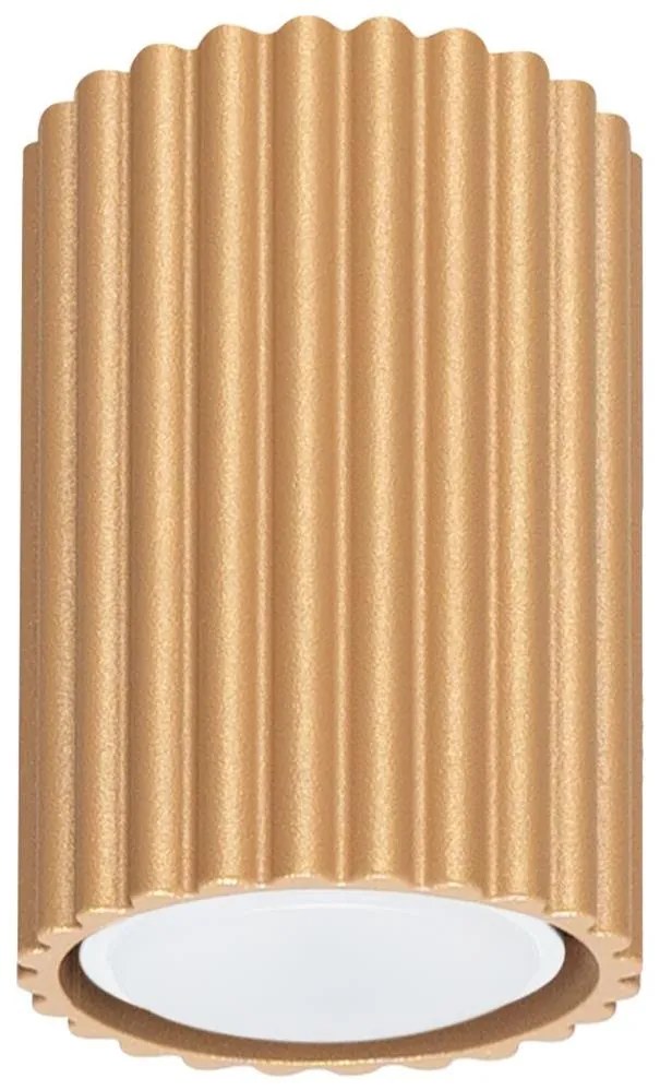 Sollux SL.1549 - Spotlámpa KARBON 1xGU10/10W/230V 10 cm arany