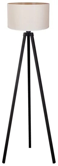 Duolla - Állólámpa 1xE27/60W/230V átm. 44 cm krémes/wenge