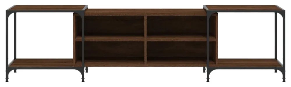 barna tölgy színű szerelt fa TV szekrény 203 x 37 x 50 cm