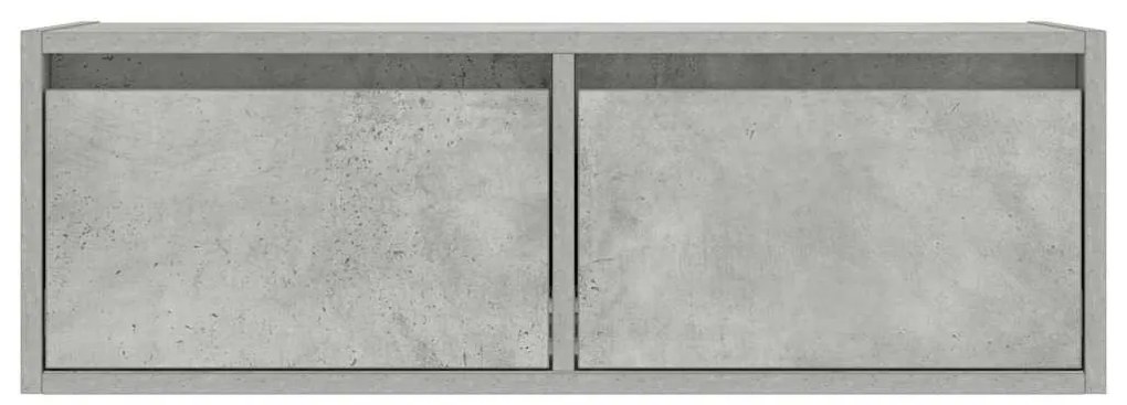 TV szekrény LED világítással beton szürke 75x35,5x25 cm